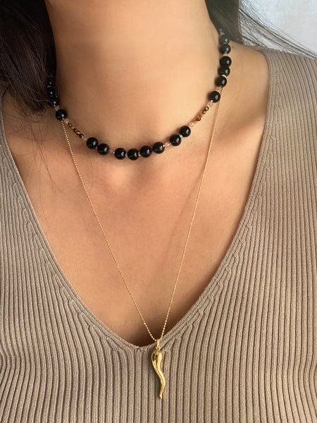 ALL DAY MUSE Necklace- Black Onyx